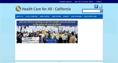 Desktop Screenshot of healthcareforall.org