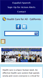 Mobile Screenshot of healthcareforall.org